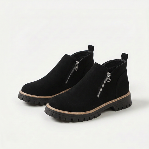 Frida – Platform ankle boot with thick sole for autumn & winter