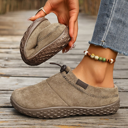 Smilla Alltagsschuh in Khaki – leichte Veloursleder-Optik