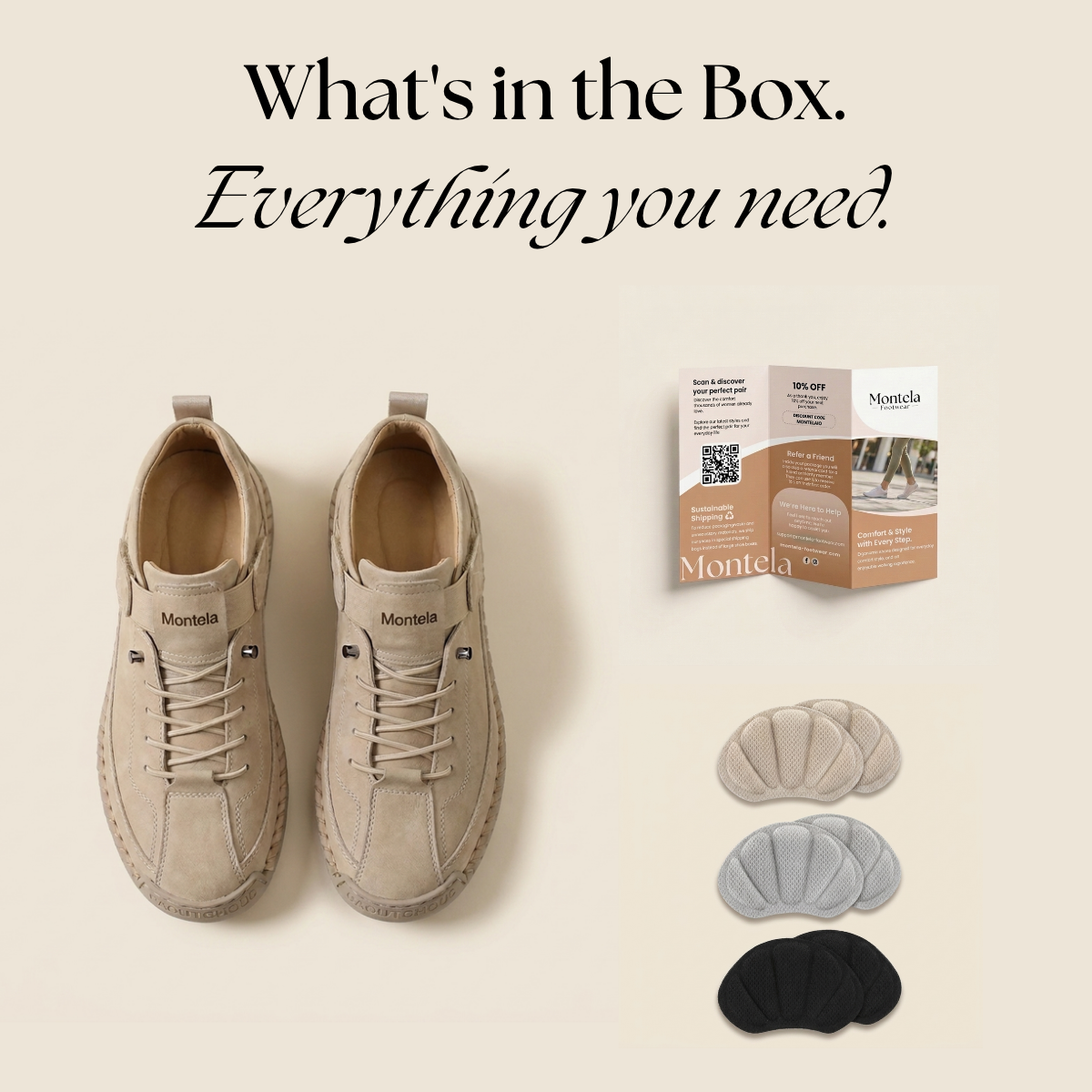 Lieferumfang: Mia Sneaker mit Zubehör