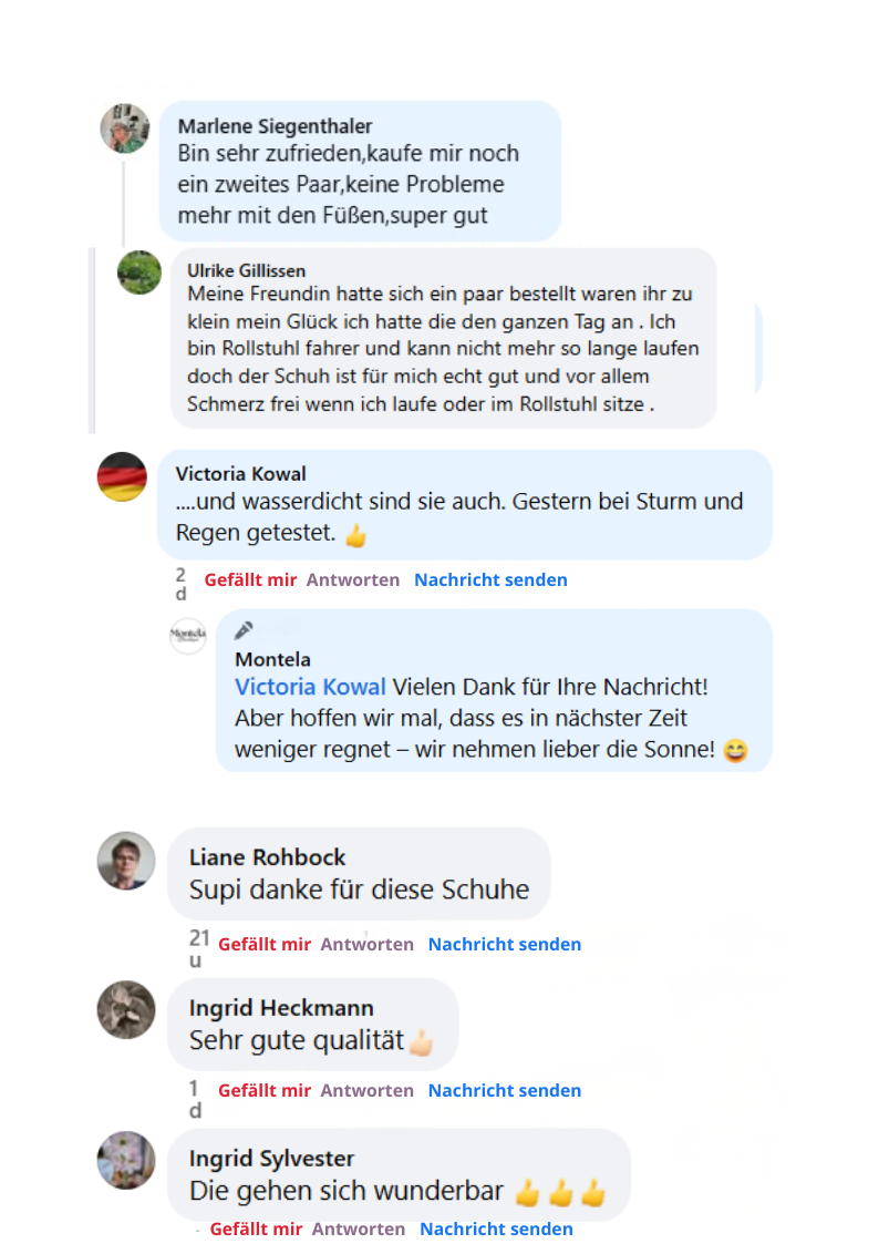 Customer comments (1/3)